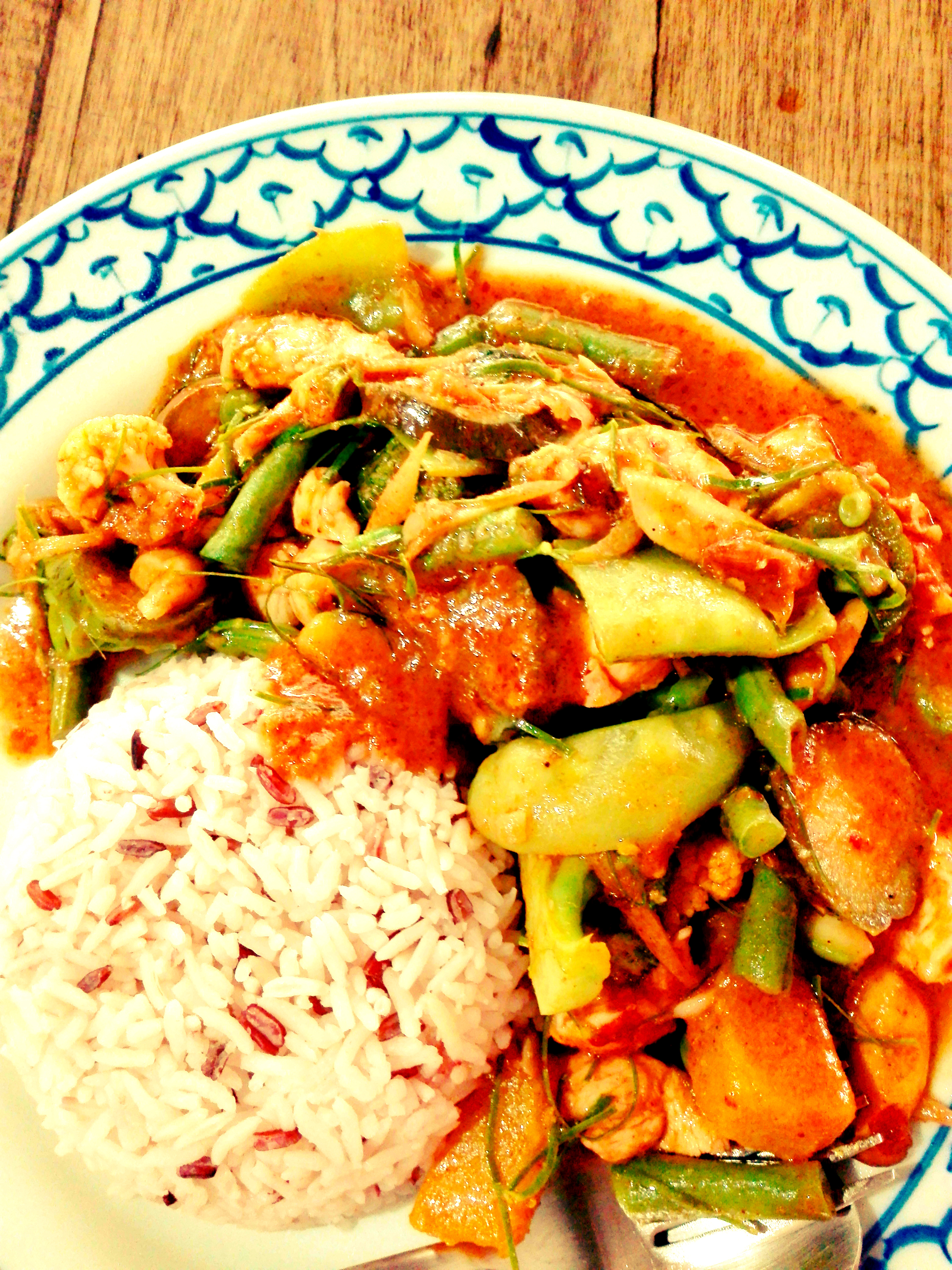 Amazing Thai Panang Curry (พะแนงหมู) in Chiang Mai at Funky Dog Cafe